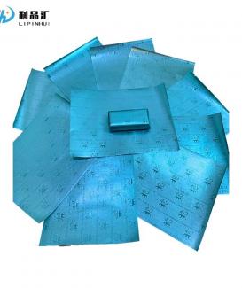 Blue Color Backed Chocolate Wrapper Packing Paper Food Printed Wax Paper Sheet with Paper Aluminum Foil Soft 500*700mm
