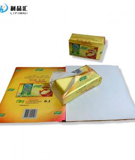 Colored Food Grade Aluminum Foil Laminated Margarine Butter Wrapping Paper in Roll Printing Factory